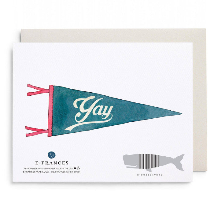 Congrats Pennant Greeting Card