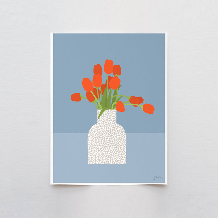 Tulips Art Print. Signed. Unframed. 250117: 11 x 14 Unframed