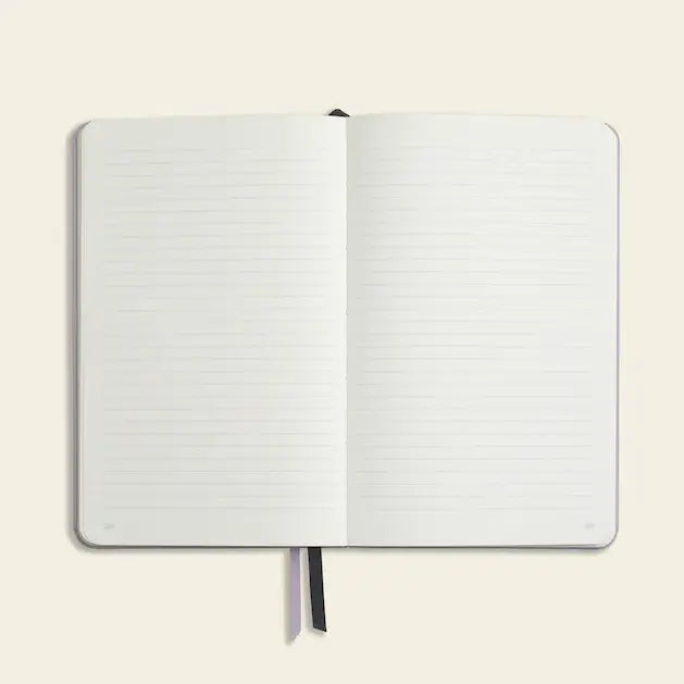 Lined Notebook, PU Leather, Hardcover - Everyday : Lilac