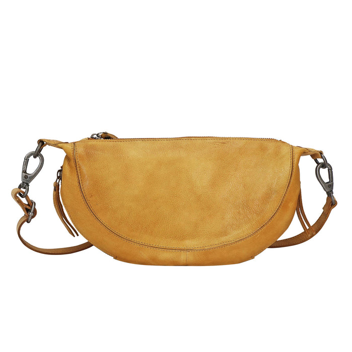 Crosby Handcrafted Leather Sling/Crossbody Bags: Oat
