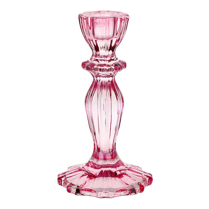 Warm Glass Candle Holders, asstd