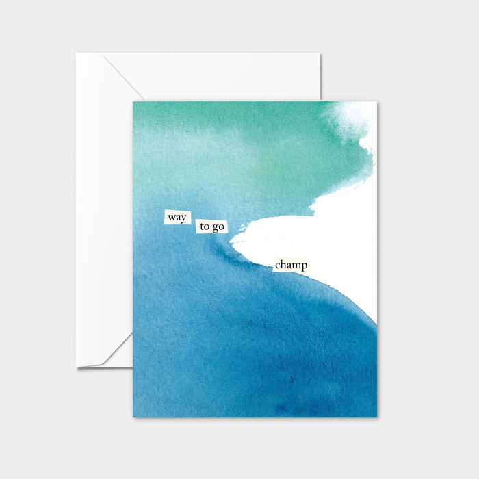 "Way to go champ" Congratulations Greeting Card