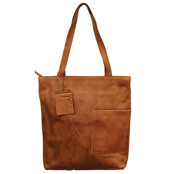 Leon Handcrafted Leather Tote Bags: Oxblood