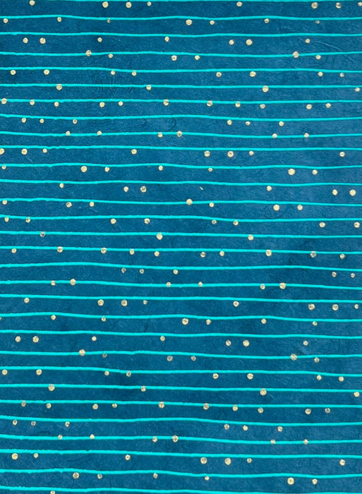 20x30 Lines & dots, dark teal: Blue