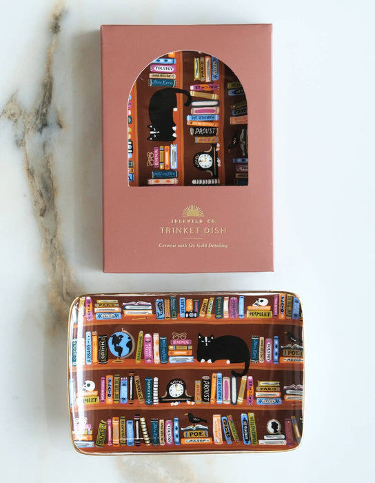 Porcelain Trinket Tray | Bookshelf