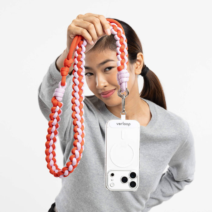Duo Adjustable Phone Strap: Poppy Lilac