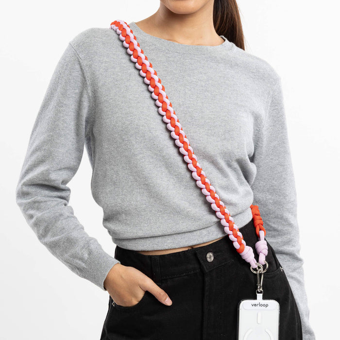 Duo Adjustable Phone Strap: Poppy Lilac