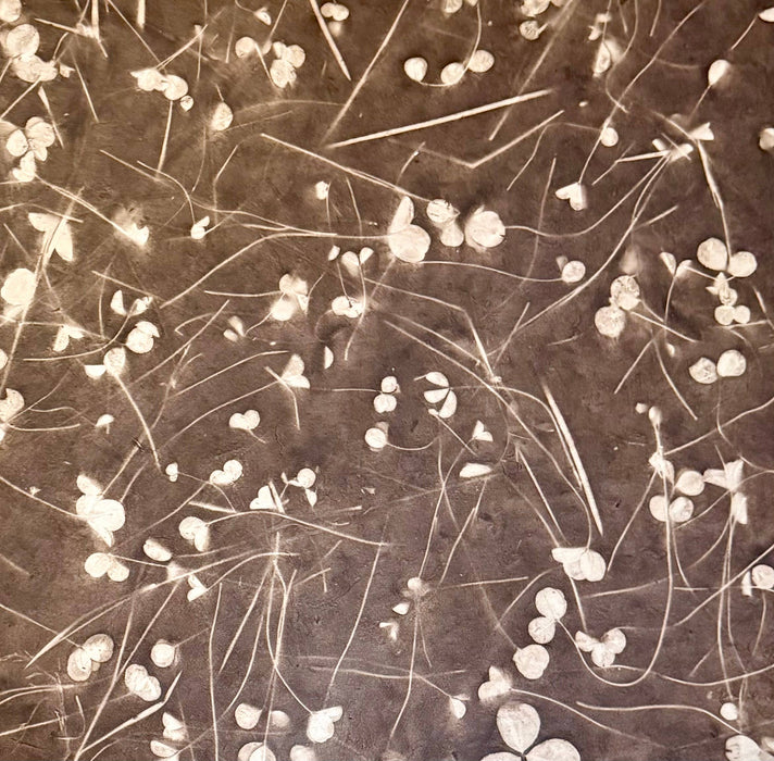 20x30 Fossil leaves paper: Brown