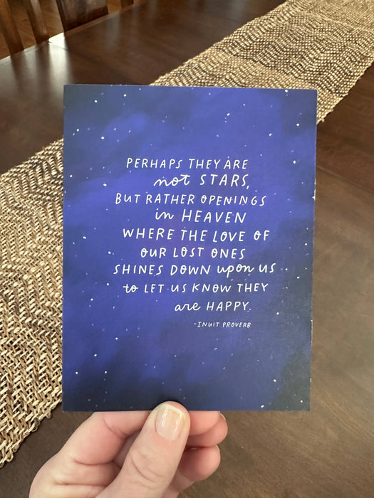 Inuit Proverb Sympathy Card