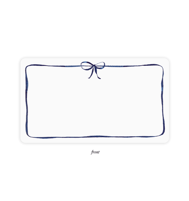 Navy Bow Little Notes