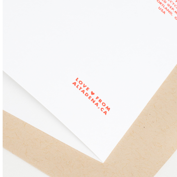 Congrats Doves Letterpress Greeting Card by Fugu Fugu: Paper tab