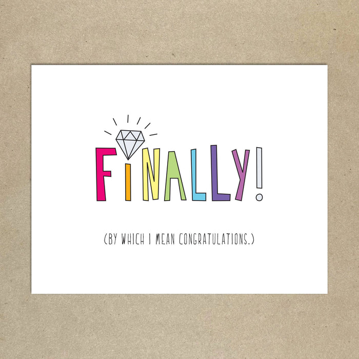 277 - Finally Rainbow Wedding - A2 card