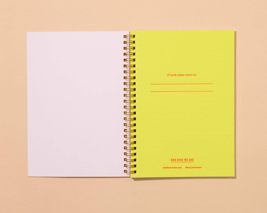 Letterpress A5 Lined Spiral Notebook—Hot Dogs (Summer)
