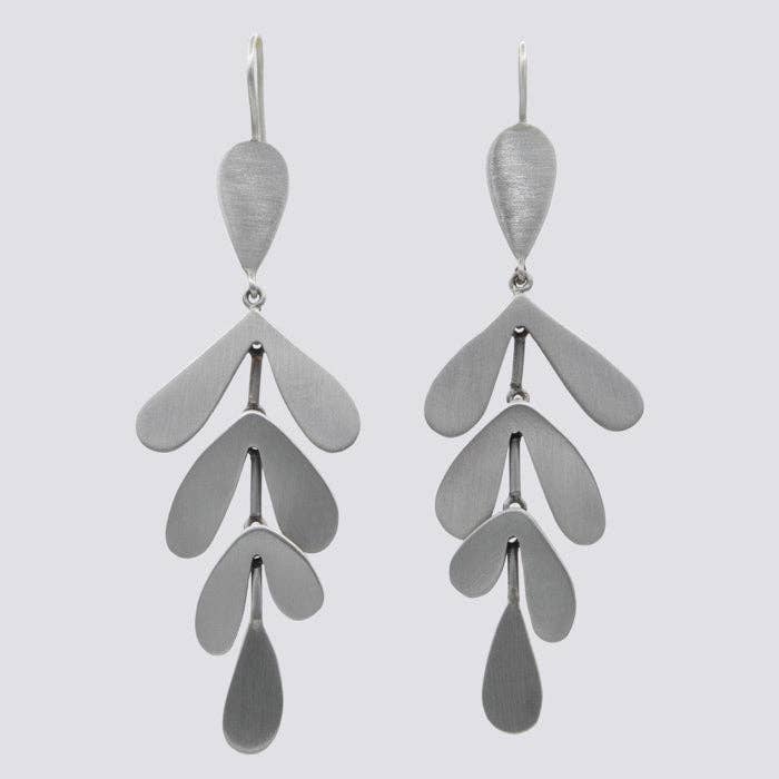 Leaf Cascade Earrings - EJ2293: Gold Plate