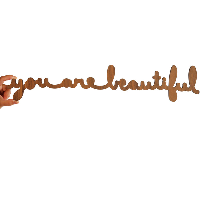 Walnut Cursive Piece - Large
