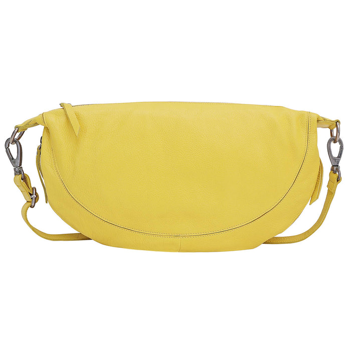 Callie Handcrafted Leather Sling/Crossbody Bags: Moss