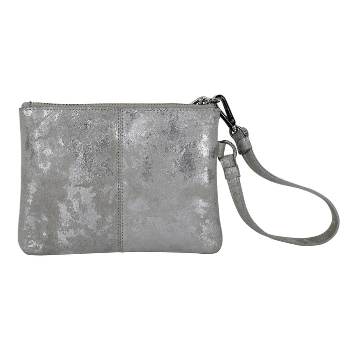 Handcrafted Leather Poetry Pouches: Sky Blue