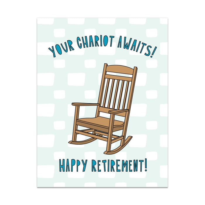 671 - Retirement Chariot - A2 card