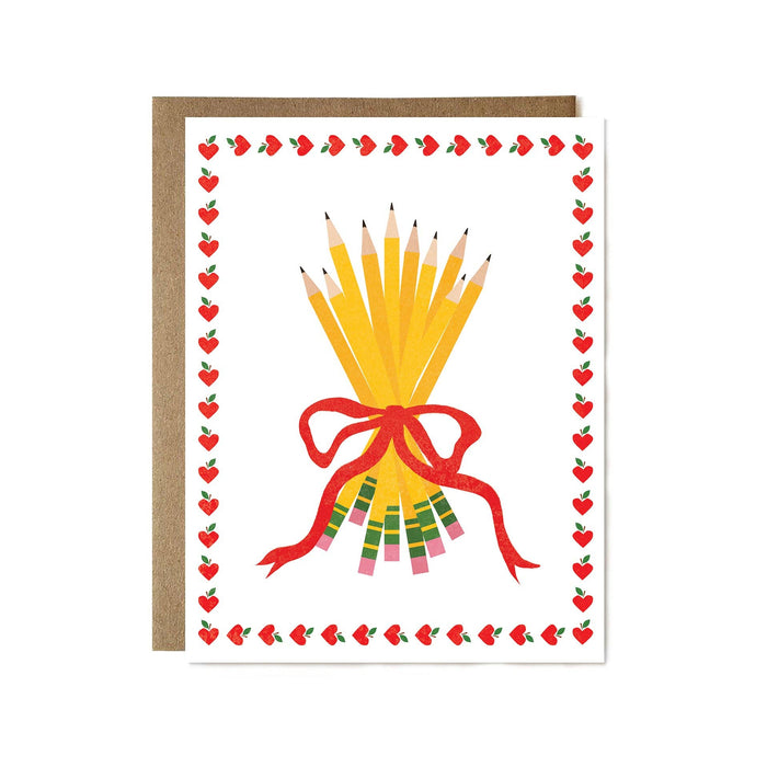 Bouquet of Pencils Card