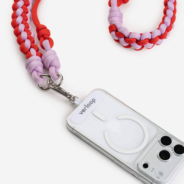 Duo Adjustable Phone Strap: Poppy Lilac