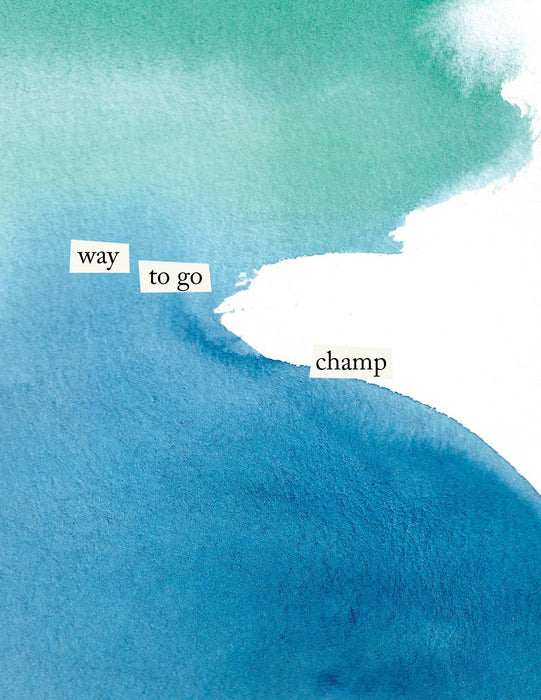 "Way to go champ" Congratulations Greeting Card