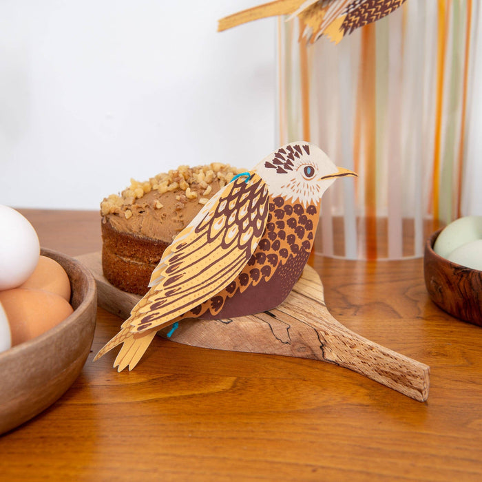 BRITISH BIRDS PAPER ORNAMENTS