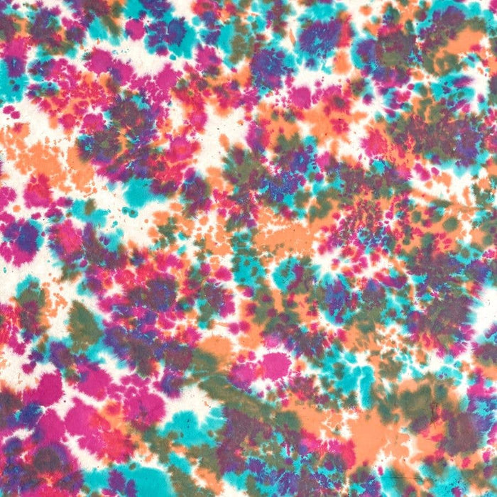 20x30 Tide die handmade textured paper, 2 colors: Multi-Colored