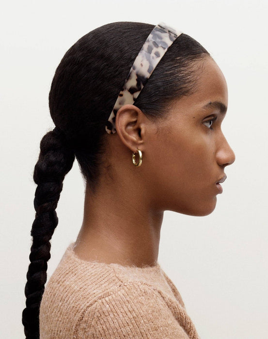 Petite Wavy Hoops in Silver