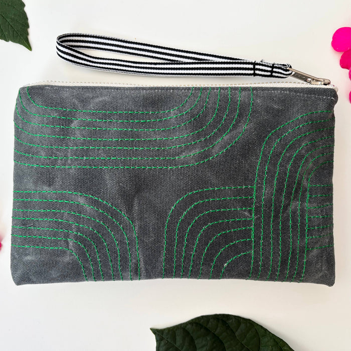 Green Arches Wristlet  