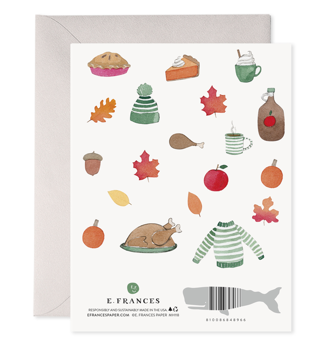 Crisp & Cozy Thanksgiving Card