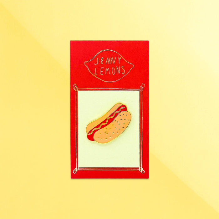 Hot Dog Enamel Pin