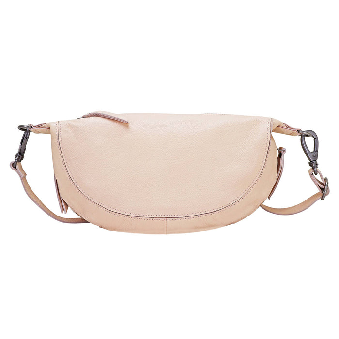 Crosby Handcrafted Leather Sling/Crossbody Bags: Eggplant