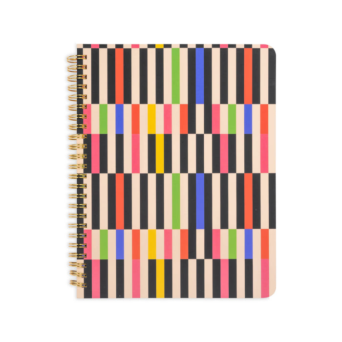 Rough Draft Mini Notebook, Mid Century Stripe
