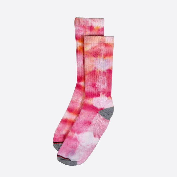 Warm Watercolor Ice-dye XL Sock