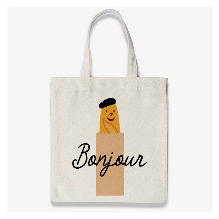Bonjour Baguette French Bread Tote Bag