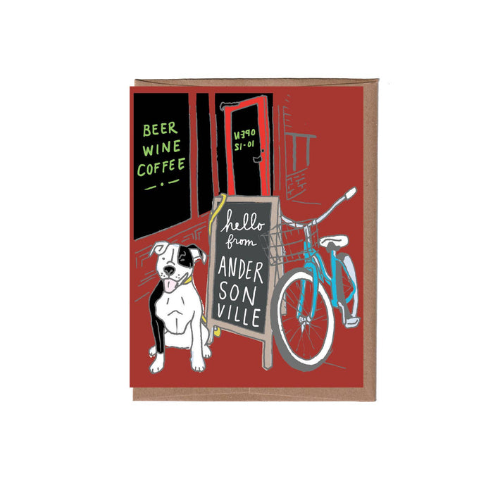 City/State Coffee Shop Greeting Card: Your City