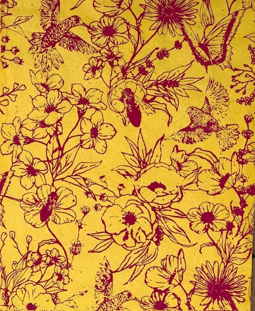 20x30 Butterfly garden paper: Pink