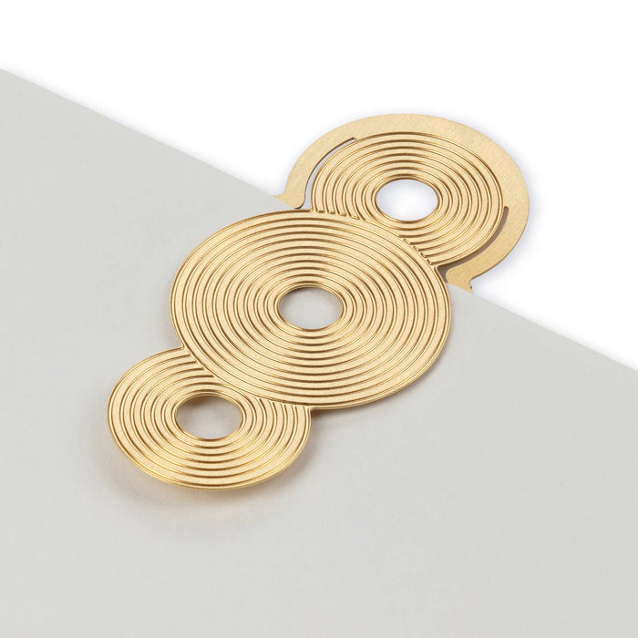 Brass Bookmark - Circlets