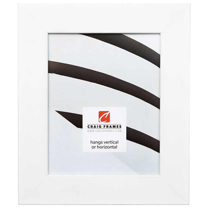 11x14 Picture Frame, Bauhaus 200 White Satin Mica, Assembled