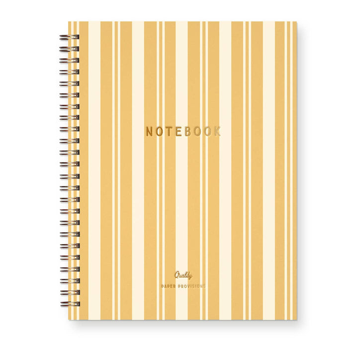 Pinstripe Signature Journal: Lined Notebook: Forest Green | Gold Foil