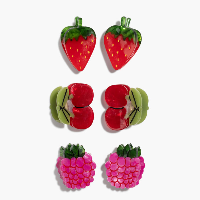 PREORDER: Micro Berry Basket Hair Claw Clip Set