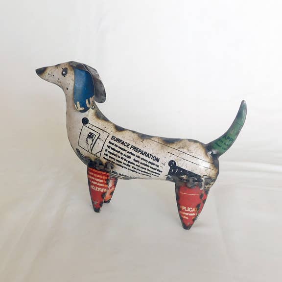 Dachshund Recycled Metal Animals