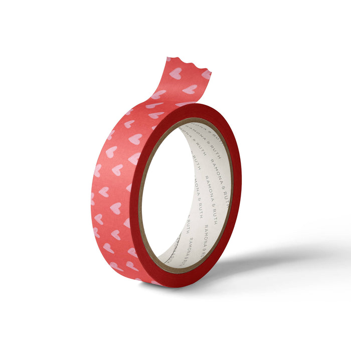 Valentine Pink Hearts Washi Tape
