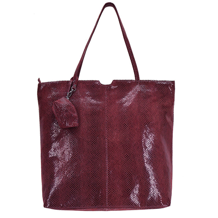 Gemma Handcrafted Leather Tote Bags: Turquoise