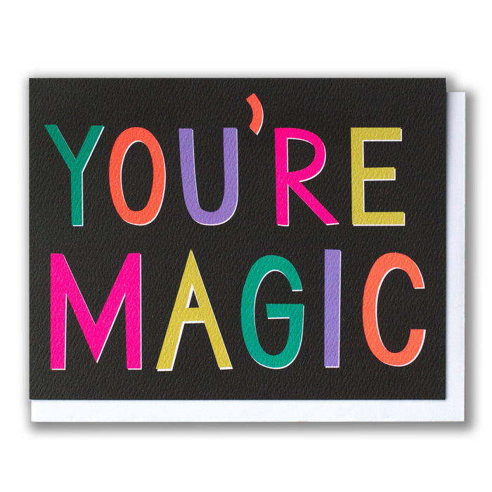 Black Magic Rainbow Note Card