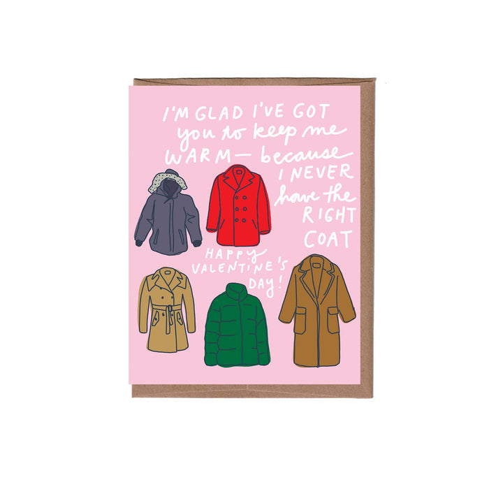 Perfect Coat Valentine's Day Greeting Card
