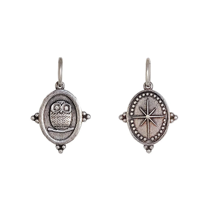 Sterling Silver Baby Owl Charm