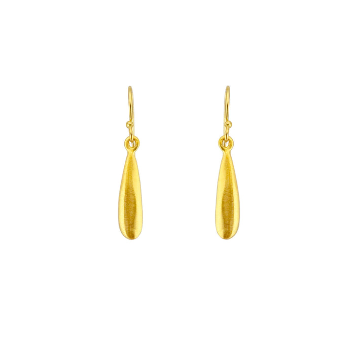 Small drop earrings: Vermeil