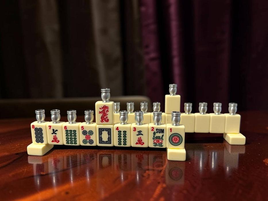 Mah Jong Menorah: Cream Acrylic