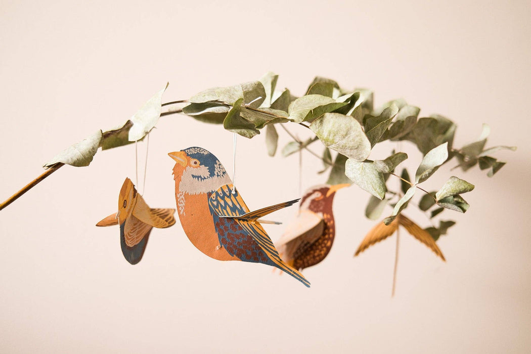 BRITISH BIRDS PAPER ORNAMENTS